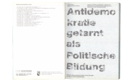 Antidemokratie getarnt als politische Bildung, Heinrich-Böll-Stiftung Rheinland-Pfalz, Weiterdenken, Heinrich-Böll-Stiftung Sachsen, Studio Michael Schmitz Studio Michael Schmitz