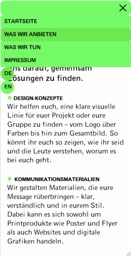 SOLI-Party Mobile Website Studio Michael Schmitz