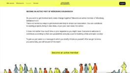 Screenshot: Website for Würzburg Solidarisch Studio Michael Schmitz