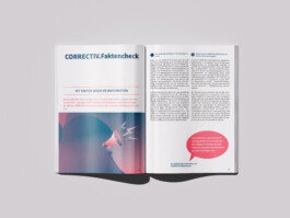 Correctiv Jahresbericht 2024 Spread Studio Michael Schmitz