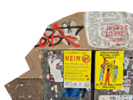 Würzburg Solidarisch, Poster-Design, two posters in the streets in Würzburg, Studio Michael Schmitz Studio Michael Schmitz