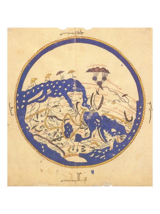 Al Idrisis World Map (1154), one of the most detailed ancient world maps, Studio Michael Schmitz