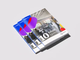 Correctiv Annual Report – 10th anniversary – Editorial design and concept, Stack of magazines, Cover-Design, Studio Michael Schmitz Studio Michael Schmitz